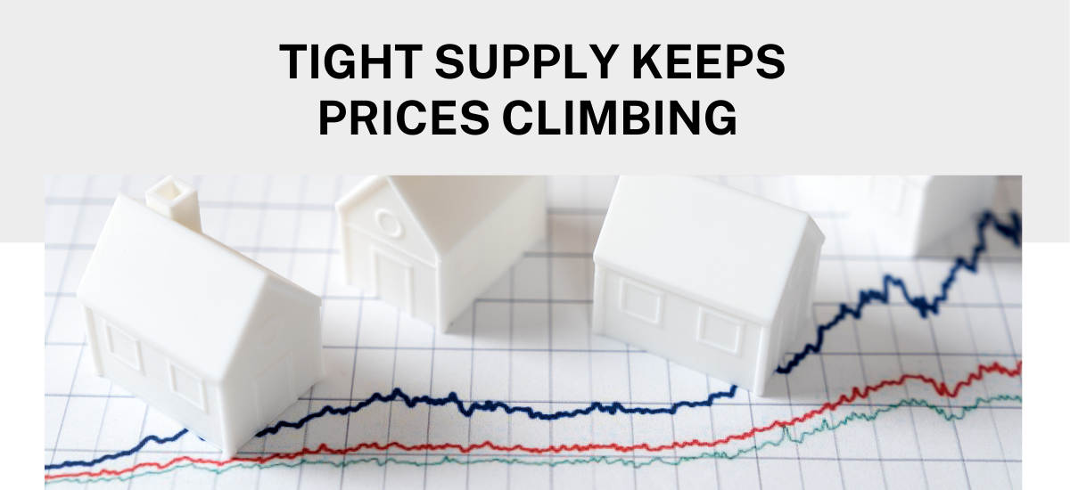 Prices Rise as Listings Tighten Again